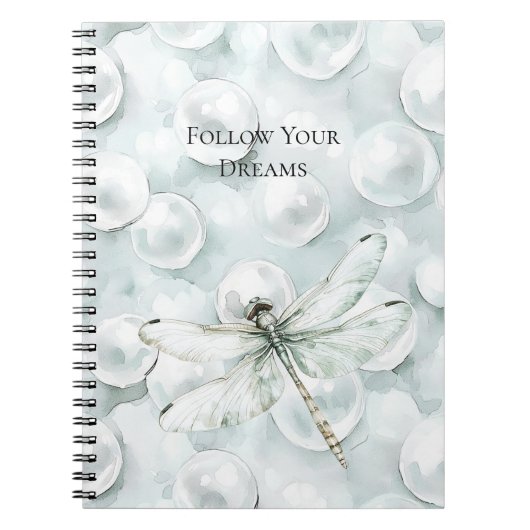Carnet Chic Blue Dragonfly Dream (Devant)