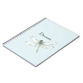 Carnet Chic Blue Dragonfly Dream (Côté gauche)