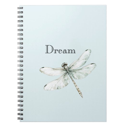 Carnet Chic Blue Dragonfly Dream (Devant)