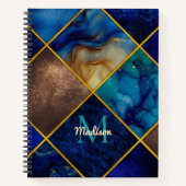 Carnet Chic ceinture fausse Parties scintillant or bleu g (Devant)