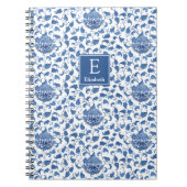 Carnet Chic Chic Monographique Bleu Et Blanc (Devant)