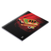 Carnet Chic Élégant Moderne Sushi Noir & Rouge (Côté gauche)