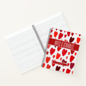 Carnet Chic et tendance BOHO Red Hearts Sujet (Intérieur)