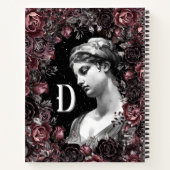 CARNET CHIC FLORAL VINTAGE BAROQUE MONOGRAM PERSONNALISÉ (Dos)