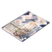 Carnet Chic French Blue Pink Paris Eiffel Tower (Côté gauche)