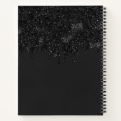 Carnet Chic Girly Black Parties scintillant Lecteurs Mono (Dos)