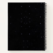 Carnet Chic girly faux parties scintillant argent noir ro (Dos)