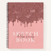 Carnet Chic Girly Rose Gold Parties scintillant Drivers S (Devant)