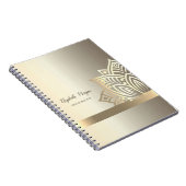 Carnet Chic Gold Lotus Flower Yoga  (Côté Droit)
