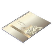 Carnet Chic Gold Lotus Flower Yoga  (Côté gauche)