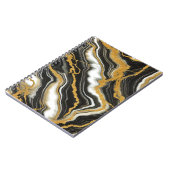 Carnet Chic Marbre Blanc Or Aspect Glam (Côté gauche)