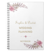 Carnet Chic Marsala Maroon Wedding planner Floral (Devant)