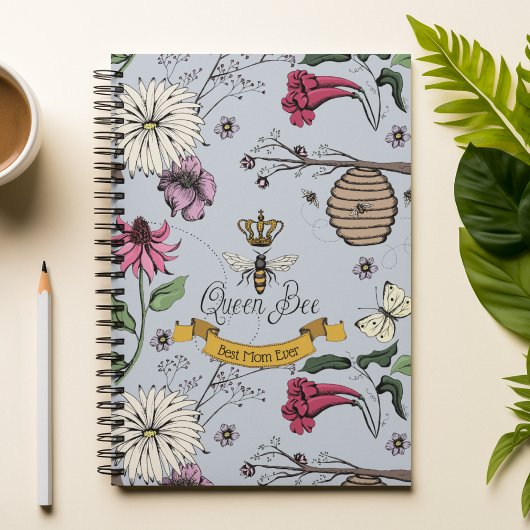 Carnet Chic Meilleure Maman Ever Royal Queen Bee Bleu cla
