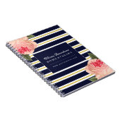 Carnet chic minable personnalisable de concepteur (Côté Droit)