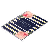 Carnet chic minable personnalisable de concepteur (Côté gauche)