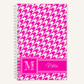Carnet Chic Monogramme Pink Houndstooth (Recto)