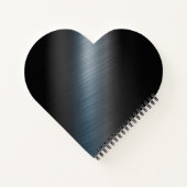 Carnet Chic noir rose chaud gouttes bleu monogramme (Dos)