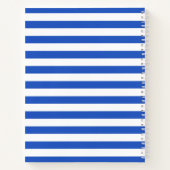 Carnet Chic Peacock Bleu Bleu Blancs Né à Étincelle (Dos)