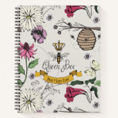 Carnet Chic Queen Bee Ivory Meilleure maman jamais (Devant)