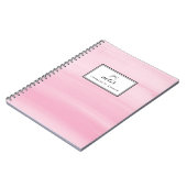 Carnet Chic rose Aquarelle Laver moderne (Côté gauche)