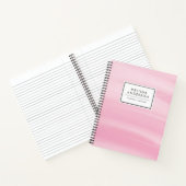 Carnet Chic rose Aquarelle Laver moderne (Intérieur)