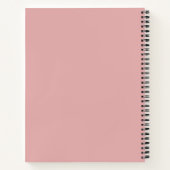 Carnet Chic, rose girly, féminine typographie script (Dos)