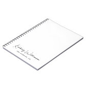 Carnet Chic Signature Script Business (Côté gauche)