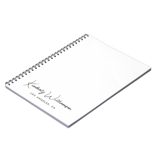 Carnet Chic Signature Script Business (Côté gauche)