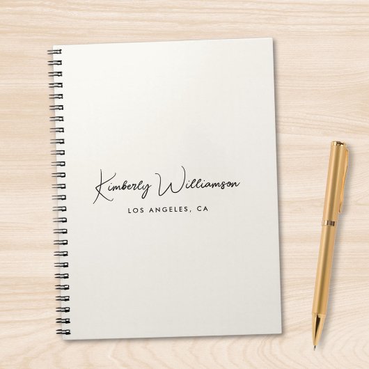 Carnet Chic Signature Script Monogram Business