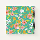 Carnet Chic Vibes Topique Jungle Sloth & Floral Pattern (Dos)