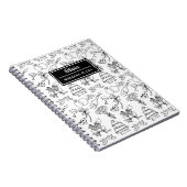 Carnet Chic Whimsical Personnalisé Mariée Mariage Planifi (Côté Droit)