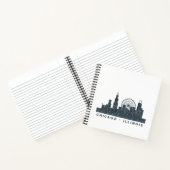 Carnet Chicago Illinois Skyline Architecture Cadeaux d'ar (Intérieur)