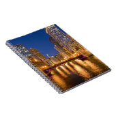 Carnet Chicago, Illinois, Skyline et Chicago River à (Côté Droit)