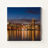 Carnet Chicago Skyline La Nuit (Dos)