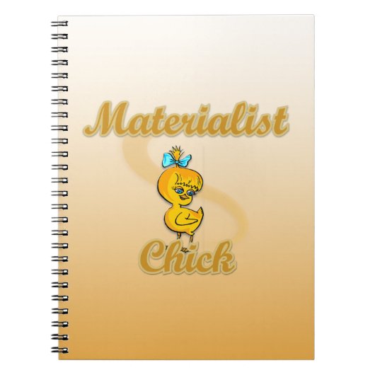 Carnet Chick matérialiste (Devant)