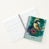 Carnet Chickadee Abstrait - Turquoise (Intérieur)