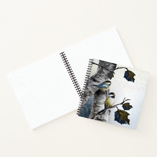 Carnet "Chickadees" [design 2] Multi sizes (Intérieur)