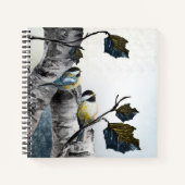 Carnet "Chickadees" [design 2] Multi sizes (Devant)