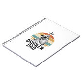 Carnet Chicken Dad Vintage Sunset Funny Chicken Lover Shi (Côté gauche)