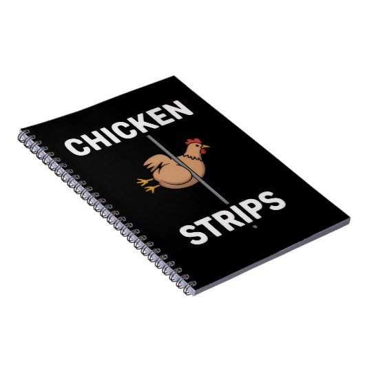 Carnet Chicken Strips Pun Funny Jokes Sarcastic Life (Côté Droit)