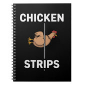 Carnet Chicken Strips Pun Funny Jokes Sarcastic Life (Devant)