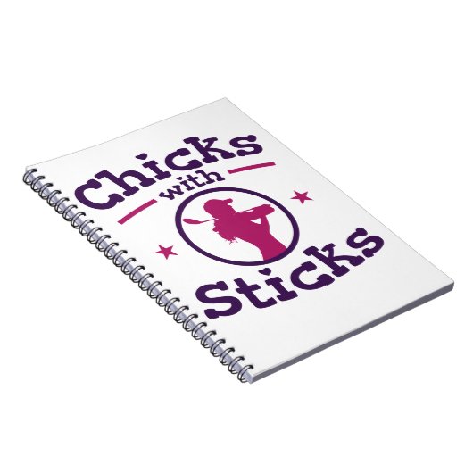 Carnet Chicks avec bâtons Golf Golfing Femmes (Côté Droit)
