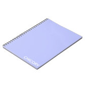 Carnet Chicorée Nom de couleur bleu Fleur (Côté gauche)