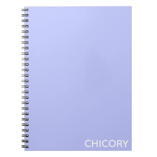 Carnet Chicorée Nom de couleur bleu Fleur (Devant)