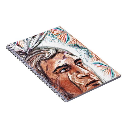 Carnet Chieftan ancien et motif fractal (Côté Droit)