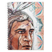 Carnet Chieftan ancien et motif fractal (Devant)