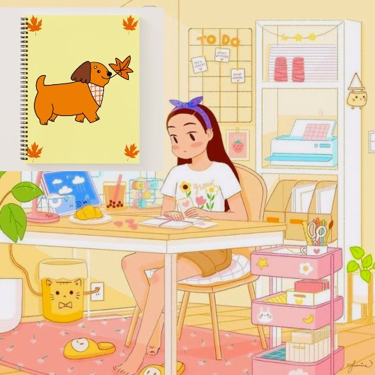 Carnet 🤎 chien 🍪 🍁