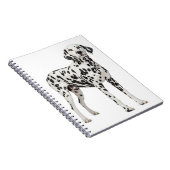 Carnet Chien à chiots amoureux de Dalmatie - Chien à pomp (Côté Droit)