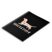 Carnet Chien à fleurs court et sassy Dachshund (Côté gauche)