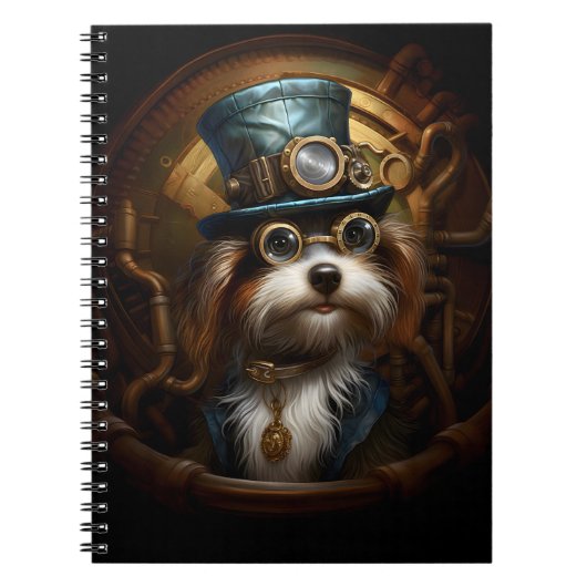 Carnet Chien À Vapeur De Whimsical En Vêtements 033 (Devant)